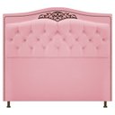 Ver imagem 1 de Cabeceira Imperio 140 cm Suede Rosa Bebê