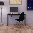 Ver imagem 4 de Escrivaninha &amp; Mesa Para Livros Bancada ClickForte Mesa Para Escritório Estilo Industrial Preto