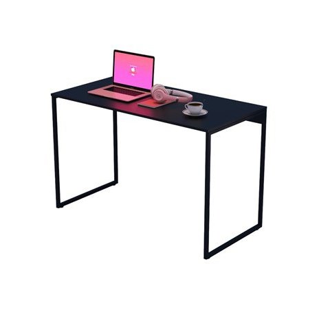 Escrivaninha & Mesa Para Livros Bancada ClickForte Mesa Para Escritório Estilo Industrial Preto
