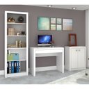 Ver imagem 1 de Conjunto de Escritório com Escrivaninha 03 pç CJ43018-015 Tecno Móbili - Branco