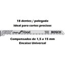 Ver imagem 2 de Lâmina para Serra Tico Tico Bosch T101-AO Alta Precisão 05 Unid