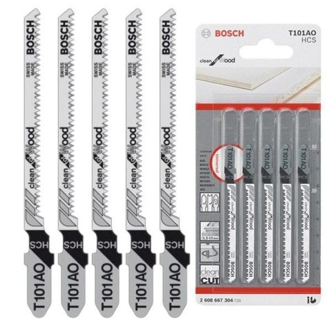 Lâmina para Serra Tico Tico Bosch T101-AO Alta Precisão 05 Unid