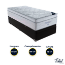 Ver imagem 3 de Cama Box Baú Solteiro Preto e Colchão Freedom Molas Ensacadas Ortobom