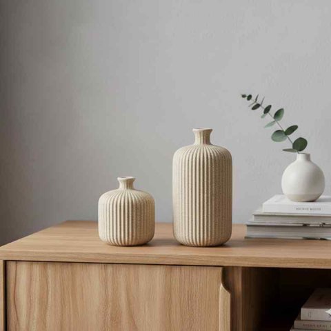 Kit Minipotes Decorativos em Cerâmica 21463 Mart