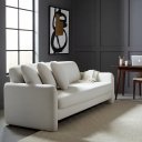 Ver imagem 3 de Sofá 3 Lugares Reclinavel Sala Moderna Vira Cama Moderno