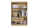 Ver imagem 7 de Guarda-Roupa Casal Modulado de Canto 9 Portas 2 Gavetas Multimóveis Madeirado/Cinza