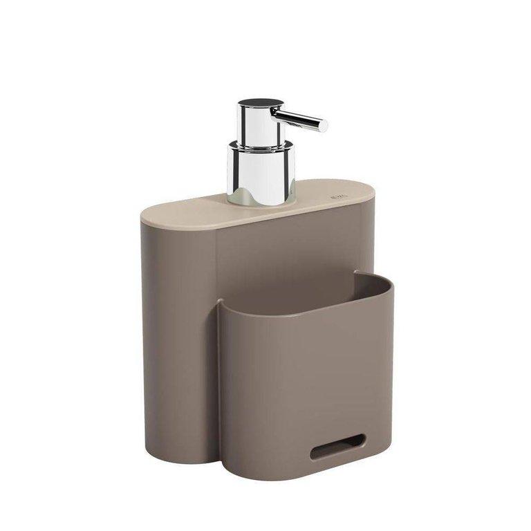 Dispenser Flat 500 Ml Warm Gray Coza e Ligth Gray Coza