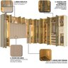 Guarda-roupa Modulado Reflecta Innova 14 Portas 339,2cm x 240cm MOD 004 100% MDF - 6