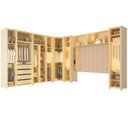 Ver imagem 5 de Guarda-Roupa Modulado Reflecta Innova 14 Portas 339,2cm x 240cm Mod 004 100% MDF Bege/Off White