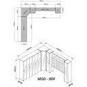 Ver imagem 6 de Guarda-roupa Modulado Reflecta Innova 14 Portas 339,2cm x 240cm MOD 004 100% MDF