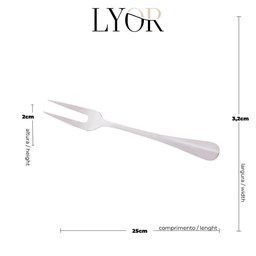 Garfo para Assado de Aço Inox Positano 25 Cm - Lyor - 5