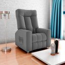 Ver imagem 1 de Poltrona do Papai Reclinável Pallas Matrix Cor:veludo Cinza