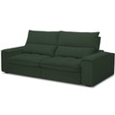Ver imagem 1 de Sofá Retrátil Reclinável para Sala de Estar Living 250cm Nápoles F04 Veludo Verde - Lyam Decor