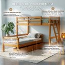 Ver imagem 5 de Cama Beliche L Solteiro Madeira Macica 2 Gavetoes:Mel