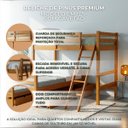 Ver imagem 6 de Cama Beliche L Solteiro Madeira Macica 2 Gavetoes:Mel