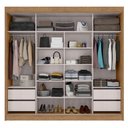 Ver imagem 2 de Roupeiro de Casal Seul 100% MDF 2 Portas de Correr Freijo Off White MX Mx Móveis