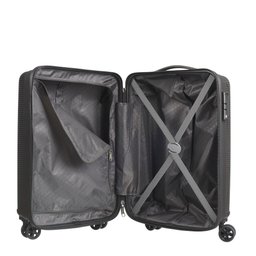 Mala de Bordo Pequena para Viagem Polipropileno American Tourister Camboriu Cadeado Rodas 360º Preta - 4