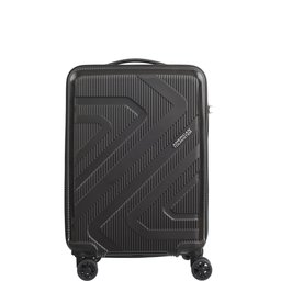 Mala de Bordo Pequena para Viagem Polipropileno American Tourister Camboriu Cadeado Rodas 360º Preta - 1
