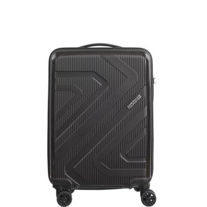 Mala de Bordo Pequena para Viagem Polipropileno American Tourister Camboriu Cadeado Rodas 360º Preta