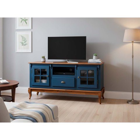 Rack Hanover 2 Portas 1 Gaveta Pés Luis Xv 75 X 150 X 40 (a X L X P)