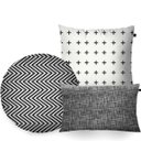 Ver imagem 1 de Kit com 3 Almofadas Formatos Black White