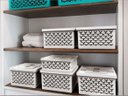 Ver imagem 3 de Cesto Organizador M Caixa Média Lavanderia Closet - Crippa - Branco