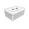 Cesto Organizador M Caixa Média Lavanderia Closet - Crippa - Branco - 1