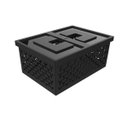 Ver imagem 1 de Cesto Organizador M Caixa Média Lavanderia Closet - Crippa - Preto
