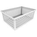 Ver imagem 2 de Cesto Organizador G Caixa Grande Lavanderia Closet - Crippa - Branco