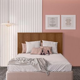 Cabeceira Cama Casal Ripada 141cm Freijó Pipa 1.4 Linea Brasil - 1