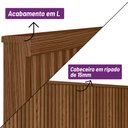 Ver imagem 3 de Cabeceira Cama Casal Ripada 141cm Freijó Pipa 1.4 Linea Brasil
