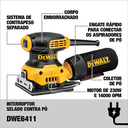 Ver imagem 4 de Lixadeira Elétrica Orbital Dwe6411br 127v Dewalt 230w Profissional