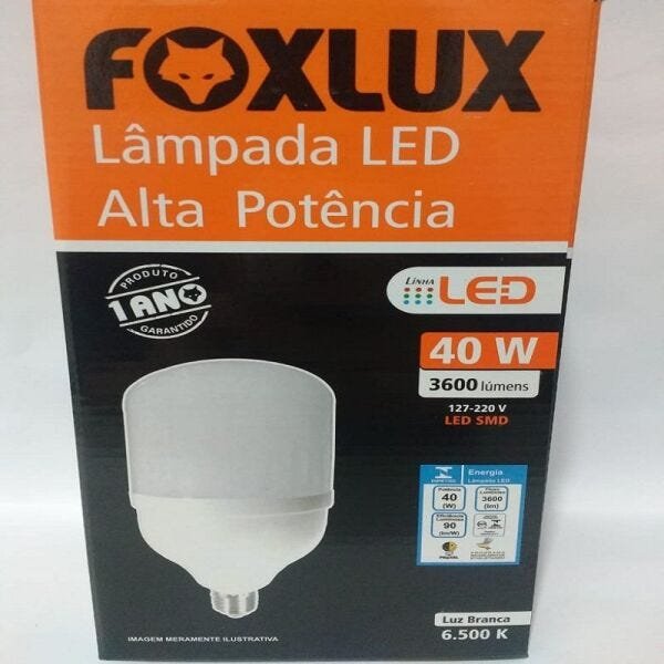 Lâmpada de Led 40w E-27 6500k FoxLux - 2