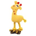 Ver imagem 1 de Mordedor de Pelucia Cachorro Caes Pet Gato Animais Brinquedo com Apito Lazer Diversao Seguro Resiste