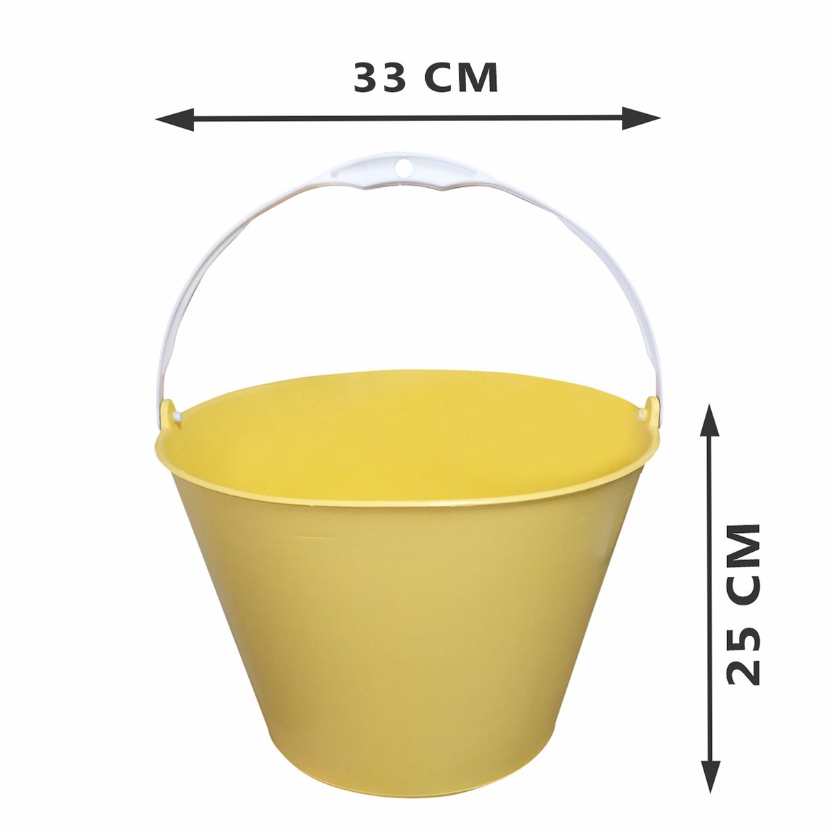 Kit 8 Baldes Multiuso Plastico 12 L Amarelo - 2