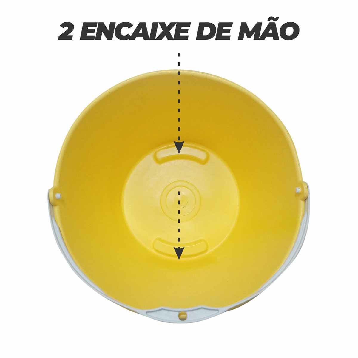 Kit 8 Baldes Multiuso Plastico 12 L Amarelo - 4