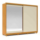 Ver imagem 2 de Guarda Roupa 2 Portas com Espelho 100% Mdf Apolo Gelius Naturale/off White