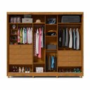 Ver imagem 3 de Guarda Roupa 2 Portas com Espelho 100% Mdf Apolo Gelius Naturale/off White