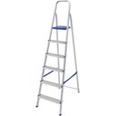 Ver imagem 1 de Escada de Alumínio Mor 5104 6 Degraus Antiderrapante Até 120 Kg