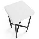 Ver imagem 7 de Kit 04 Banquetas Alta Bar Cozinha Sala de Jantar Preto Stella L02 Facto Branco - Lyam Decor