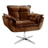 Poltrona Opala Base Giratória 1 Lugar Marrom - 3