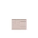 Ver imagem 3 de Quarto completo com Guarda Roupa 3 Portas e 4 Gavetas + Cômoda 2 Portas e 4 Gavetas Pérola Rosê - Ph