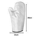 Ver imagem 5 de Luva Térmica Cozinha Poliéster Metalizado Pegar Proteção Queimar Mão Alumínio Forno Fogão Quente Pla