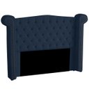 Ver imagem 1 de Cabeceira Casal Queen Size Estofada para Cama Box Ayla Veludo