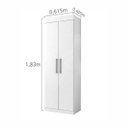 Ver imagem 5 de Armário Multiuso 2 Portas com Cabideiro Roma CHF