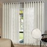 Decoração Home Decor Cortina Bella Janela -Duplex Charlotte Iris 4.20 x 2.30 Marfim - 1
