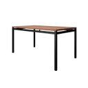 Ver imagem 2 de Conjunto Mesa Valência 1,70x0,80- 6 Cadeiras Atenas Preto Fosco com Assento Cinza