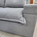 Ver mais imagens de Sofá Tera Living 3 Lugares Reclinável 262cm Cinza Linho
