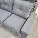 Ver imagem 3 de Sofá Tera Living 3 Lugares Reclinável 262cm Cinza Linho