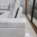 Ver imagem 4 de Sofá Tera Living 3 Lugares Reclinável 262cm Cinza Linho